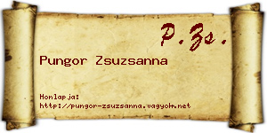 Pungor Zsuzsanna névjegykártya