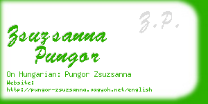 zsuzsanna pungor business card